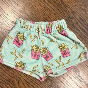 Fun Fries Print Kids Shorts